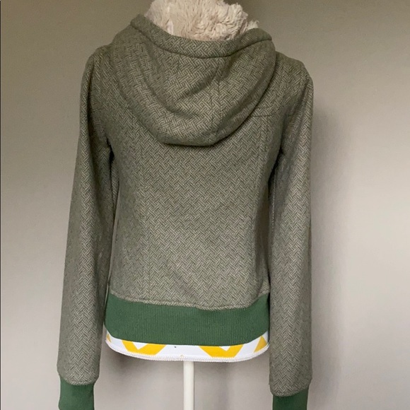 Rubbish Green Tweed Wool Coat (Nordstrom) - Picture 2 of 6